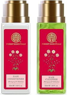 Forest Essentials Hair Cleanser Bhringraj and Shikakai, 50ml & Forest Essentials Hair Conditioner Bhringraj and Shikakai, 50ml