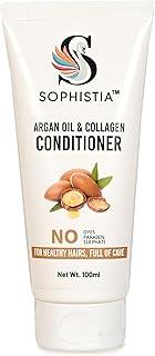 SOPHISTIA Argan Oil & Collagen Conditioner – Smooth & Shiny Hair | Controls Frizz, Split Ends & Damage | With Glycerin & Shea Butter | For Normal to Dry Hair | Men & Women | 100ml