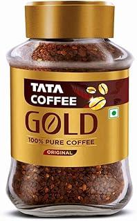 Tata Coffee Gold Original, Instant & Pure Coffee Jar, 90/95 Gm, Freeze-Dried, Rich & Strong, Specially Sourced Robusta And Arabica Bean