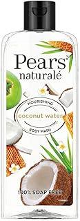 Pears Naturale Nourishing Coconut Water Body Wash 250 ml|| 100% Natural Ingredients|| Liquid Shower Gel with Honey for Glowing Skin - Paraben Free