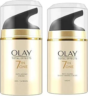 Olay Total Effects 7 in 1 Anti-Ageing Face Moisturizer for Women, Vitamin B3 & E, 50g | Hydrates, Evens Skin Tone & Reduces Fine Lines (50g, combo)