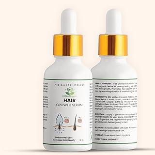 Herbal Support Hair Growth Serum for Women and Men | 100% Ayurvedic Hair Serum With Growth Actives | For Reducing Hair Fall | Dandruff Control | Increase Hair Density (30 ml)