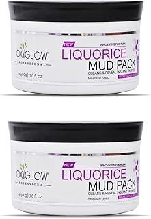 Oxyglow Herbals Liquoric Mud Pack|Reducing Wrinkles|Rejuvenate and Nourish|All Skin Type|500Gram(Pack of 2)