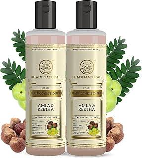 Khadi Natural A Millilitresa and Reetha Hair Conditioner 420 Millilitres, Pack of 2, Anti-Hair Fall, For Promoting Hair Growth, Suitable for All Hair Types