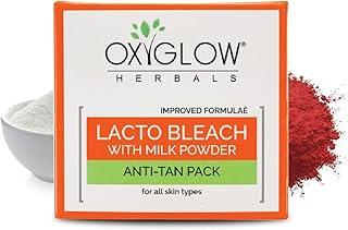 OxyGlow Herbals Lacto Bleach Cream Enriched with Milk Powder| Removes Tan & Hydrates the Skin| Whitens, Lightens & Brightens the Skin