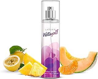 Layer’r Wottagirl Secret Crush Body Splash Spray | Premium Long-Lasting Mist with Romantic & Flirty Notes | For Women | 135 ml