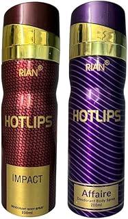 Rian Hot Lips Deodorant Body Spray Combo – Affaire & Impact (2 x 200ml)