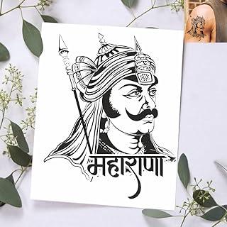VANVATI Maharana Pratap Temporary Tattoo Sticker For Male And Female Tattoo Sticker