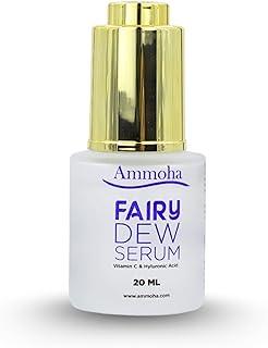 Ammoha Fairy Dew Face Serum with Vitamin C, E & Hyaluronic Acid – Hydrating, Brightening & Anti-Aging Serum for Glowing Skin – For All Skin Types – 20ml
