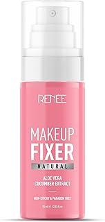 RENEE Natural Makeup Fixer For Face | Non-Sticky, Dewy Finish | With Aloe Vera & Cucumber Extract | Alcohol-Free, Hydrating Setting Spray | Vegan & Cruelty-Free | 60 ml