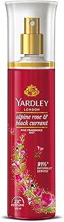 Yardley London Alpine Rose & Black Currant Fine Fragrance Mist Spray| 2X Perfume Spray For Women| 91% Naturally Derived| 135ml