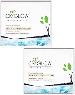 OxyGlow Herbals Facial Kit Skin Whitening Natural MoisturiserDrive Beauty|Instant Skin Whitening|Deep Penetrate into Skin|260Gram(Pack of 2)