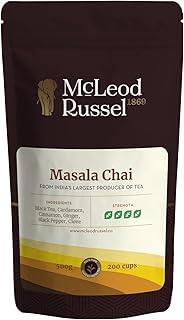 McLEOD RUSSEL 1869 Masala Chai, 500G, Garden Fresh Ctc Tea, Loose Leaf, 100% Natural Spices, Immunity-Booster, 200+ Cups, Assam, 500 Gram