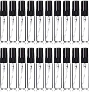 Hunky Dory 12pcs 10ml Empty Delicated Perfume Glass Bottles With Plastic Black Spray Pump And Caps.