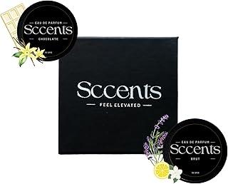 Chocolate and Brut Solid Perfumes | 10g Alcohol-Free Long-Lasting Fragrances for Women10g, Travel-Friendly Alcohol-Free Fragrances | Elegant & Long-Lasting Scents Solid Perfume Set, Chocolate and Brut Fragrances, 10g, Alcohol-Free, Travel-Friendly