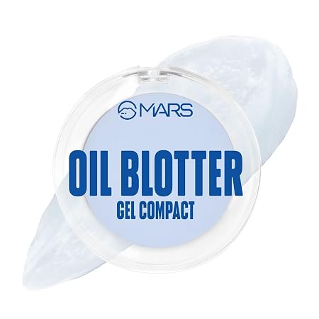 MARS Oil Blotter Gel Compact for Oily Skin with Puff Applicator | 6GMS