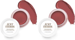 Just Herbs Ayurvedic, Natural Lip & Cheek Tint, Blush For Women- SLS, Chemical & Paraben Free - 07 Rose coral (Creamy Matt Pack of 3