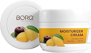 BORQ Moisturizer Cream 200gm | For Face, Hand & Body, Instant Hydration | For Dry Skin, Normal Skin & Sensitive Skin | Non-Greasy Cream | Suitable for All Skin Types | for Man & Women