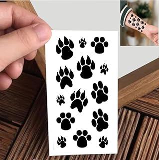 VANVATI Black Dog Paw Easy Tattoo Removal Temporary Tattoo Sticker For Male And Female Tattoo Sticker
