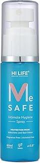 Hi Life Me Safe Intimate Wash & Feminine Spray for Women – 60ml | Enriched with Zinc Gluconate | Anti-Fungal & Anti-Bacterial | Prevents Itching, Irritation, Dryness, Odor & Infections | Pack of 1