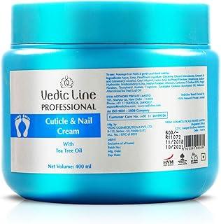 Vedicline Cuticle & Nail Cream Reduces Nail Damage & Peeling skin with Tea Tree Leaf Oil For Healthy Growing Nails 400ml