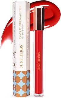 Just Herbs Lip Ink Lipstick Cica Infused Transfer Proof Long Lasting Plant Powered Lipstick for Women 2 ml (Santa's List)