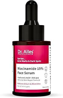 Dr. Alies - Professional 15% Niacinamide Face Serum | Advanced Skin Clarifying With Hyaluronic Acid & Zinc Pca | Reduces Acne Marks, Blemishes | Anti-Acne Serum for Oily & Acne Prone Skin | 30ml