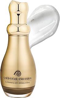 Gold Energy Snail Synergy Moisturizer Emulsion 130ml, Korean Skincare Face Cream with Snail Secretion Filtrate 5,000ppm & 24K Gold 8mg, Anti-Aging, Brightening for Oily, Dry & Acne-Prone Skin