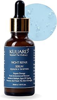 Kuuard Anti-Aging Night Serum | Fine Lines & Wrinkles Reduction in 7 Nights | For Younger-looking Skin | Men & Women | All Skin Types - 30 ml