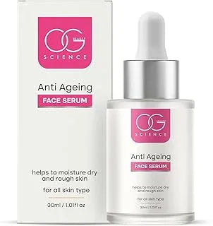 OG BEAUTY Science Anti Ageing Face Serum | Visibly Reduces Fine lines and Wrinkles | Face Serum for Anti Aging For Women and Men | For All Skin Types | 30 Ml