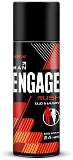 Engage Rush Deodorant For Men, Fruity and Sweet , Skin Friendly, 150 ml Deo Body Spray
