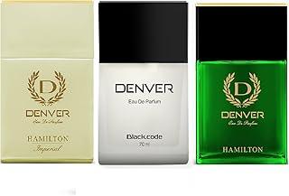 Denver Hamilton, Imperial & Black Code Aerosol Perfume - 70Ml Each (Combo Pack Of 3) | Long Lasting Eau Da Parfum Scent For Men
