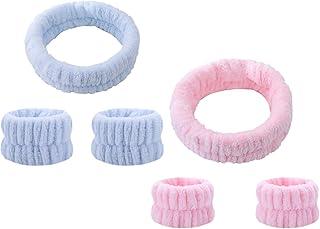 6 Pcs Headband For Women, Head Band, Hair Band Hydrotherapy Makeup Women's Skincare Headbands Wristbands Fashionable And Versatile?Blue And Purple?