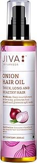Jiva Onion Oil 200ml | 100% Ayurvedic Formulation With IFRA Certified Fragrance | Provides Deep Nourishment, Promotes Hair Growth & Prevents Split Ends (Pack Of 1)