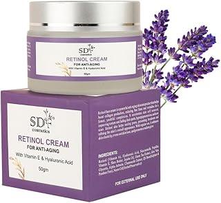 SDF COSMETICS Retinol Cream For Wrinkles & Anti-Aging | Lightweight for Age Spots, Fine Lines and Wrinkles | Anti Aging Cream For Women & Men | For All Skin Types | 50 gm