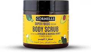 CORNELLS Super Food Avocado & Manuka Honey Body Scrub for Healthy & Plump Skin For Men & Women | Exfoliating & Nourishing Skin - 475ml