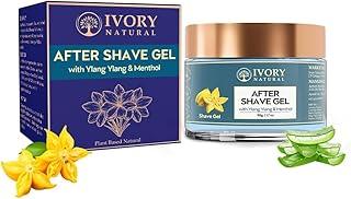 Ivory Natural After Shave Gel (50g) - Ayush Certified - For Gentle Post-Shave, Reduced facial Worries, Enhanced Hydration, and a Refreshed Complexion