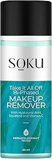 SOKU Take It All Off Bi-Phased Makeup Remover – Removes Stubborn Makeup Without Drying or Irritating (50 ml)
