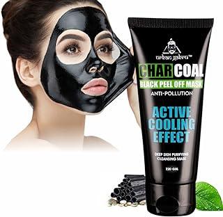 UrbanGabru Charcoal Black Peel Off Mask for Men & Women | Removes Blackheads and Whiteheads | Active Cooling Effect | Deep Skin Purifying Cleansing (60 gm)