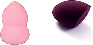 Plush World Beauty Blender for Foundation, Concealer, Face Powder Makeup (Pack of 2 Combo) (pink, wine)