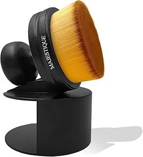Majestique Full Coverage Foundation Brush – Soft Round Bristles for Face & Body – Wet & Dry Use – Ideal for Powder, Cream & Liquid Makeup – Professional Makeup Brush Tool