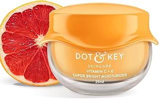 Dot & Key Vitamin C + E Sorbet Super Bright Moisturizer for Face | Vitamin C Face Cream For Glowing Skin | Reduces Skin Dullness | Oil Free & Lightweight | For All Skin Types | 25ml