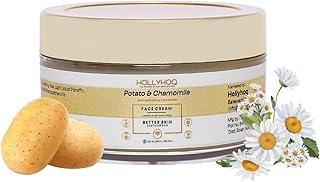 HOLLYHOQ Anti-Aging Face Cream with Potato & Chamomile | 50ml | Paraben & Sulphate-Free | Soothing Moisturizer for All Skin Types | Unisex Daily Skincare