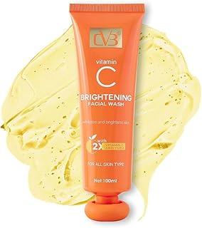 CVB C244 Vitamin C Facial Wash – 100ml | Paraben-Free Face Cleanser for Young, Glowing & Even-Toned Skin | Gentle Formula for All Skin Types (1, Vitamin C)