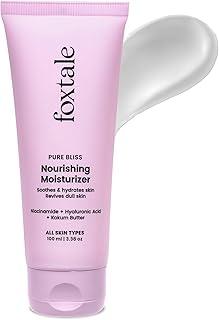 Foxtale Nourishing Face Moisturizer with Niacinamide for 24 Hr Hydration, Lightweight & Non-Sticky, For Soft & Glowing Skin, Men & Women, All Skin Types, 100 ml