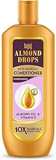 Bajaj Almond Drops Anti Hairfall Conditioner, 175ML, For Dry & Frizzy Hair, With Almond Oil & Vitamin E to Reduce Frizz & Smoothen Hair, Ideal for all Hair Types, 1 Count
