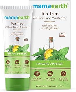 Mamaearth Tea Tree Oil-Free Moisturizer For Face For Oily Skin With Tea Tree & Salicylic Acid For Acne & Pimples 80g