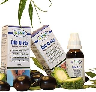 DIB-O-RLX Diabetic Care Drops – 30ml | Homeopathy-Based Sugar Wellness Support | Oral Drops by PVR Meditech