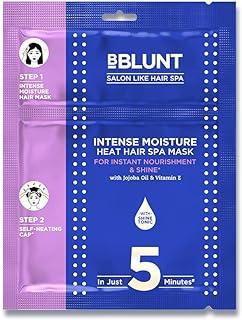 BBLUNT Intense Moisture Heat Hair Spa Mask with Jojoba Oil & Vitamin E for Salon-Like Hair Spa at Home - 70 g