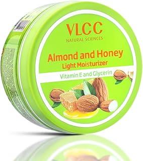 VLCC Almond and Honey Light Moisturiser Cream - 200g | With Vitamin E and Glycerin | Vitamin E Body Moisturizer | Soft and Smooth Skin | Intense, Long-lasting Hydration.